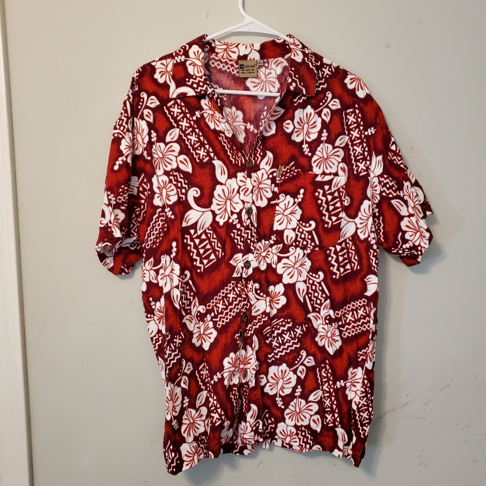 Mens Ingear Hawaiian Shirt Sz XL